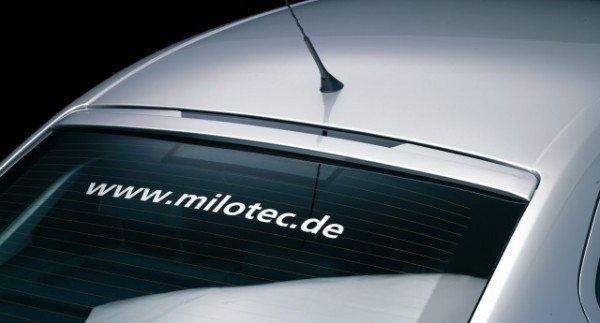 Škoda Octavia II / facelift - Clona zadného okna, ABS čierna metalíza