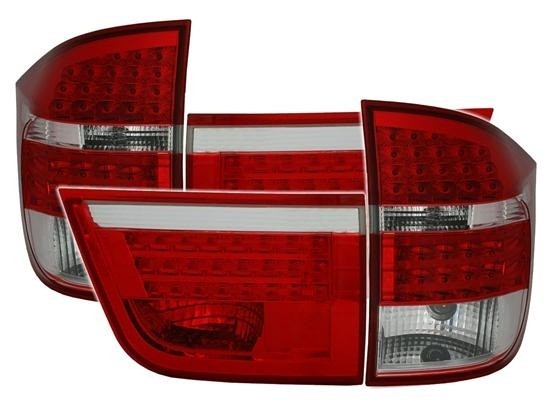 Zadné svetlá BMW X5 E70 07-10 LED červeno / číre