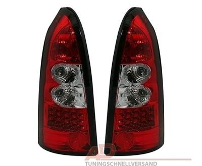 Zadné číre lampy Opel Astra G Caravan 98-03 LED Červená