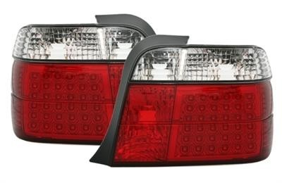 BMW E36 Compact - Zadné svetlá LED red / chrom