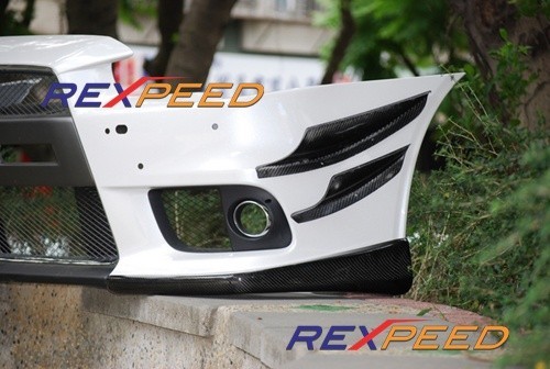Mitsubishi Lancer Evo X - Canards z Carbonu od REXPEED!