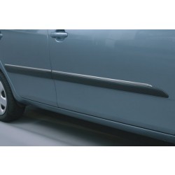 Škoda Roomster - Bočné ozdobné lišty, ušľachtilá oceľ