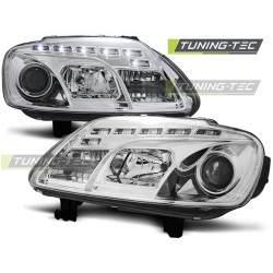 VW TOURAN 03-06 / CADDY - predné chrom svetlá s LED svietením