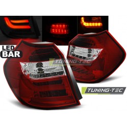 BMW E87 / E81 07-11 LCI - zadné LED svetlá červeno biela LED BAR