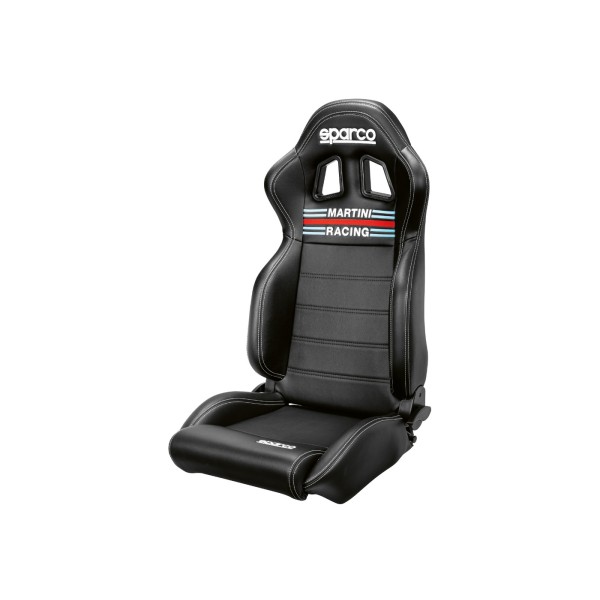 Sparco R100 Martini Racing športové sedadlo, čierna koženka