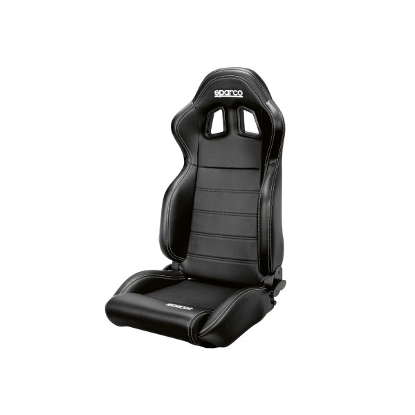 Sparco R100 športové polohovateľné sedadlo, farba: čierna koženka