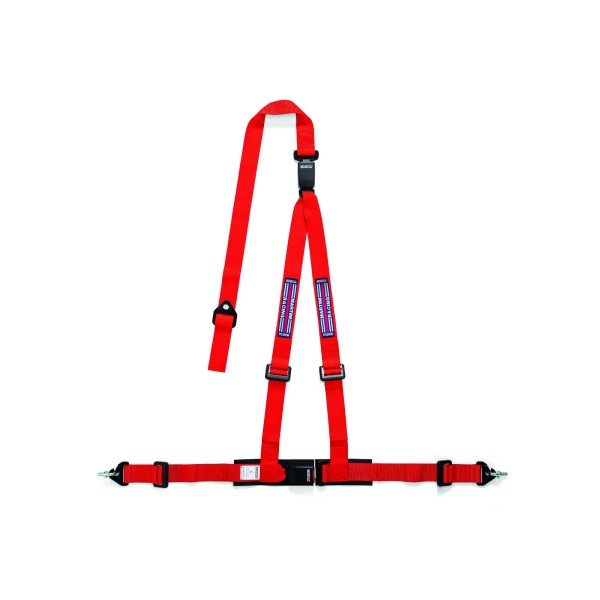 Trojbodový bezpečnostný pás Sparco CLUB H-3M DUAL Martini Racing, s homologáciou ECE, odpojiteľný, farba: červená