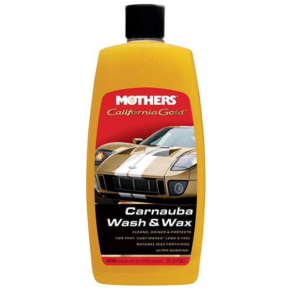 Mothers California Gold Carnauba Wash & Wax - luxusný hustý autošampón s karnaubským voskom, 473 ml