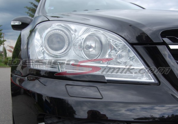 Mercedes-Benz ML 05-08 kryty predných svetiel mračítka
