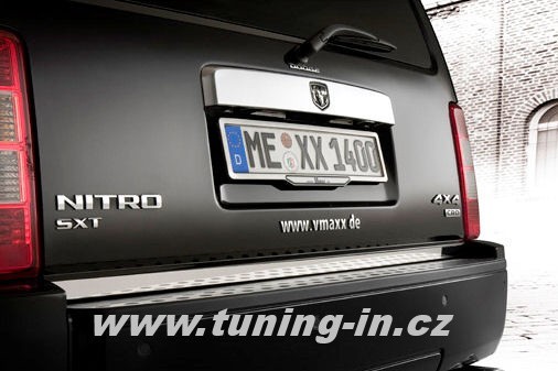Dodge Nitro - NEREZ (!) Chróm spodná lišta zadného kufra - OMSA LINE