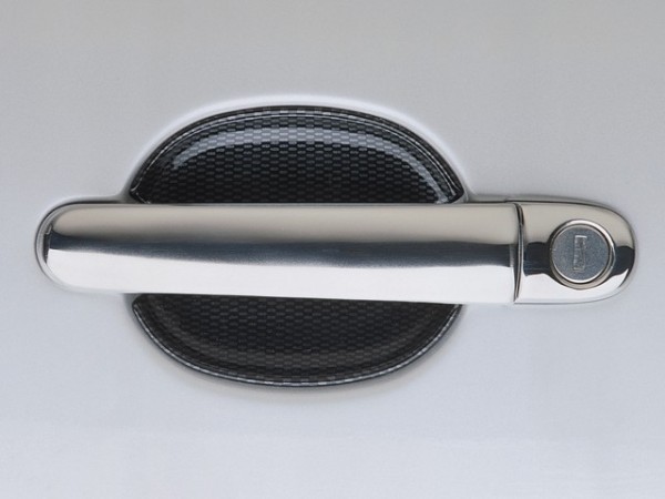 Škoda Roomster - Kryty kľučiek plné, ušľachtilá oceľ (2 + 2 ks dva zámky)