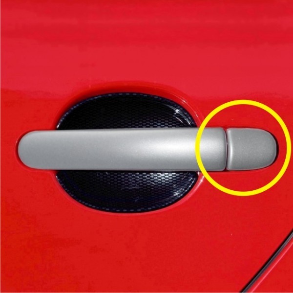 Škoda Superb - Kryty kľučiek malé, ABS strieborný, 4x diel bez otvoru