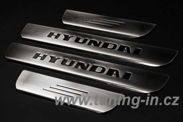 Hyundai Getz - NEREZ (!) Chróm prahové lišty - OMSA LINE