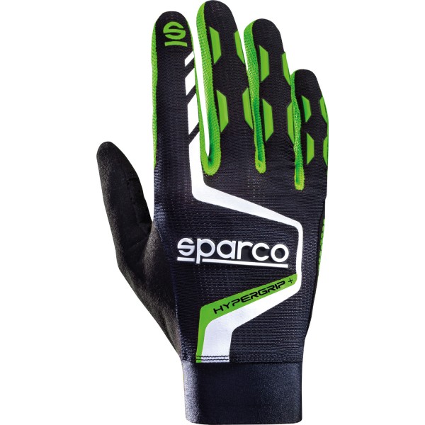 Sparco Hypergrip+ Sim Racing gamingové rukavice, farba: čierno-zelená