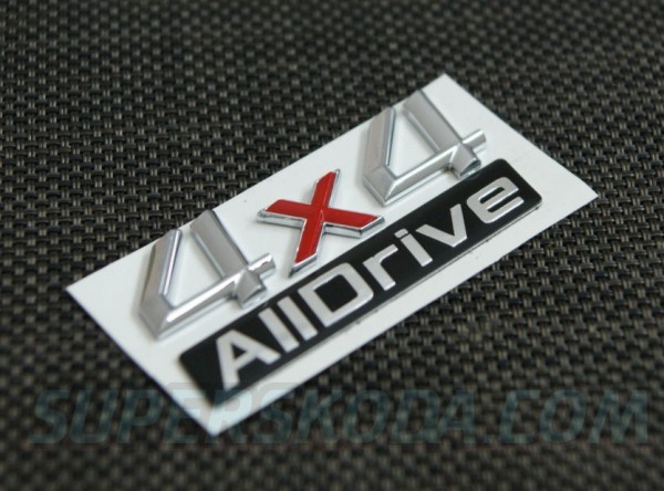 Škoda Superb - Logo na kufor 4x4 AllDrive