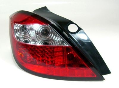 Zadné číre lampy Opel Astra H LED Červené