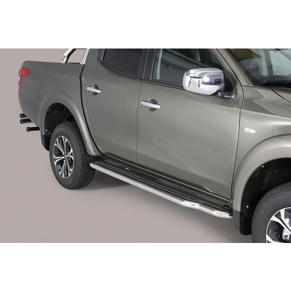 Bočné nerezové nášľapy Fiat Fullback doublecab