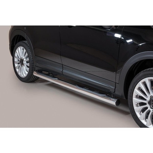 Nerez bočné nášľapy so stúpadlami Fiat 500 X