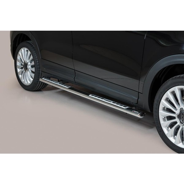 Nerez bočné dizajnové nášľapy Fiat 500 X