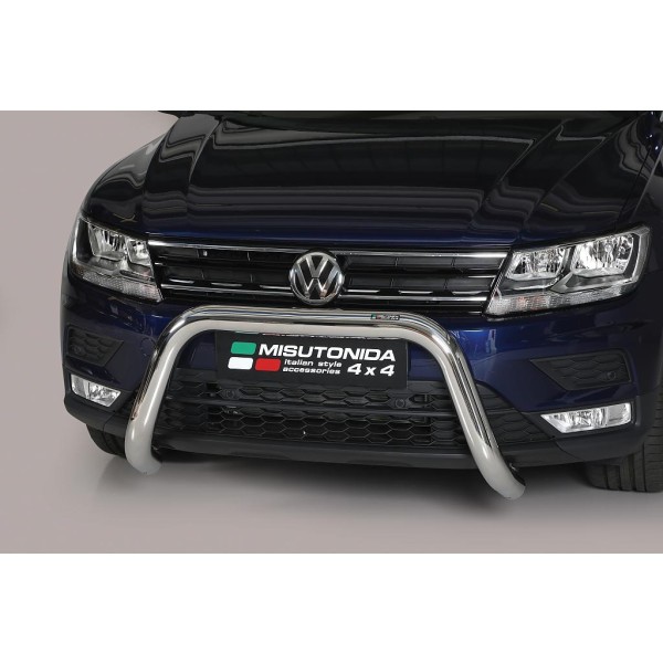 Volkswagen Tiguan II nerezový predný ochranný rám 76mm