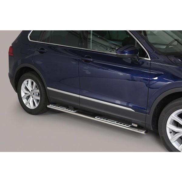 Nerez bočné dizajnové nášľapy Volkswagen Tiguan II