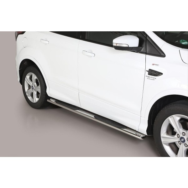 oválne bočné nášľapy Misutonida so stúpadlami pre Ford Kuga II facelift, od r.v. 2017-> , nerezové, 95x60mm