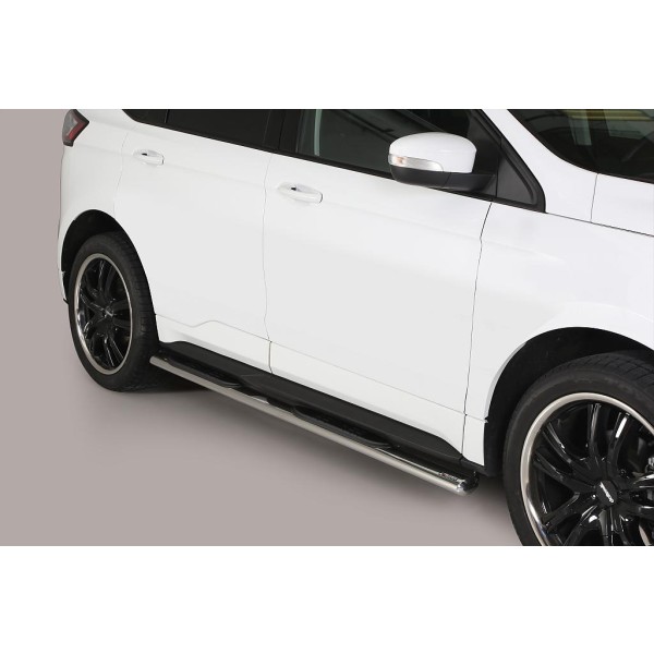 oválne bočné nášľapy Misutonida so stúpadlami pre Ford Edge, od r.v. 2016-> , nerezové, 95x60mm