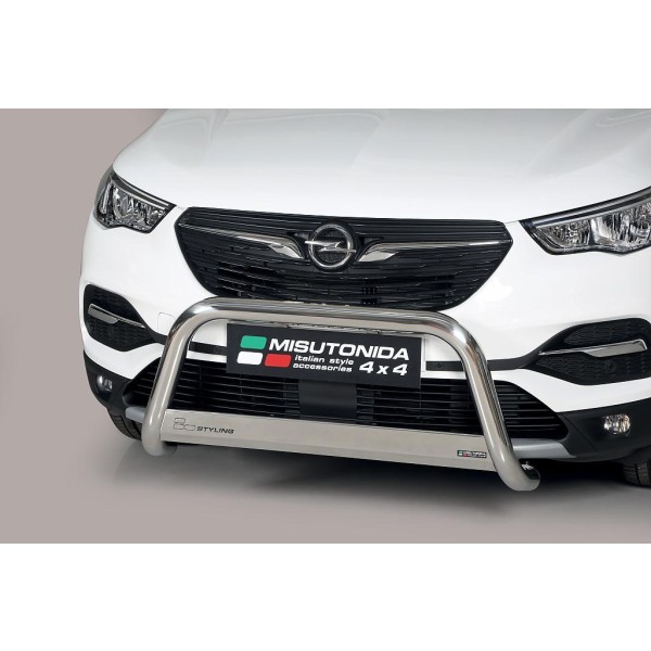 Opel Grandland X nerezový predný ochranný rám 63mm