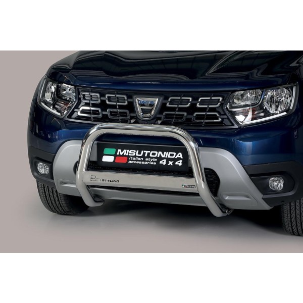 Dacia Duster 2018 nerezový predný ochranný rám 63mm
