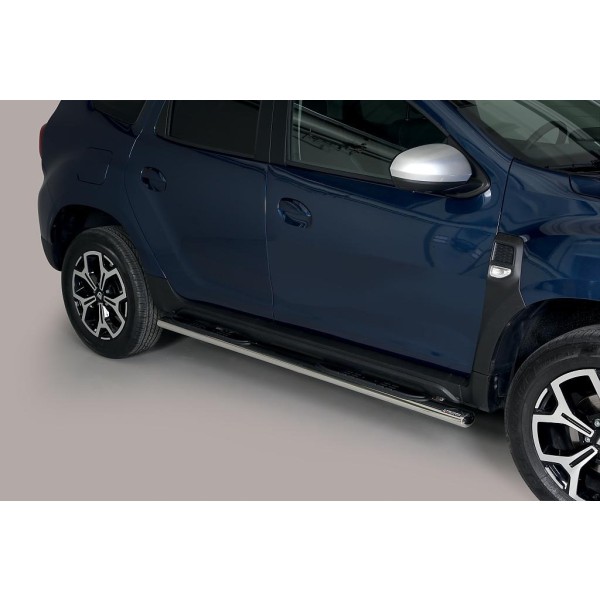 oválne bočné nášľapy Misutonida so stúpadlami pre Dacia Duster, od r.v. 2018-> , nerezové, 95x60mm