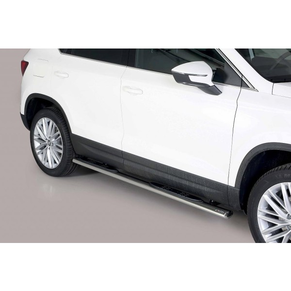 oválne bočné nášľapy Misutonida so stúpadlami pre Seat Ateca, od r.v. 2016-> , nerezové, 95x60mm
