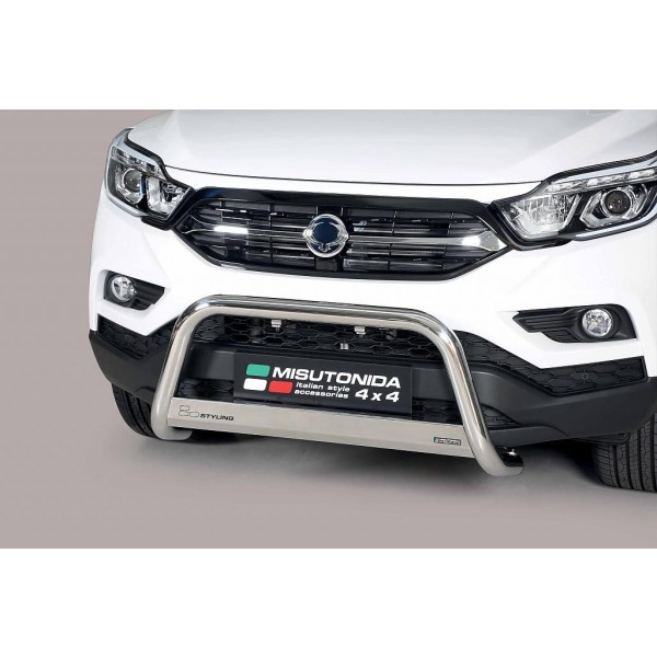 SsangYong Musso nerezový predný ochranný rám 63mm
