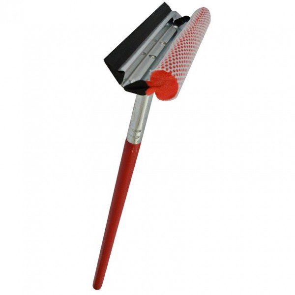 STIERKA NA OKNÁ s hubkou s drevenou rukoväťou