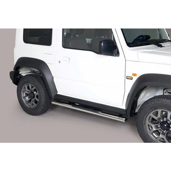 oválne bočné nášľapy Misutonida so stúpadlami pre Suzuki Jimny IV, od r.v. 2018-> , nerezové, 95x60mm
