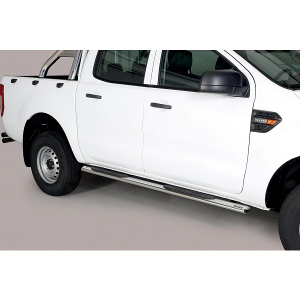 oválne bočné nášľapy Misutonida so stúpadlami pre Ford Ranger / Ranger II P703, od r.v. 2012- / 2015- /2019- / 2022- , nerezové, 95x60mm