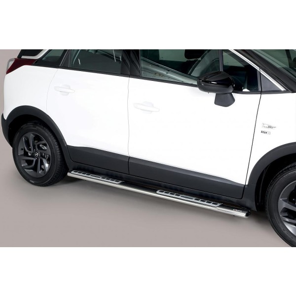 Nerez bočné dizajnové nášľapy Opel Crossland X