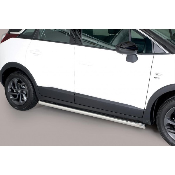 Nerez bočné nášľapy Opel Crossland X - Ø 63mm