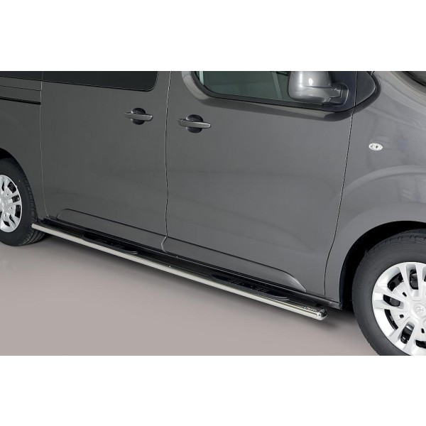 oválne bočné nášľapy Misutonida so stúpadlami pre Opel ZAFIRA Life, od r.v. 2020- , nerezové, 95x60mm