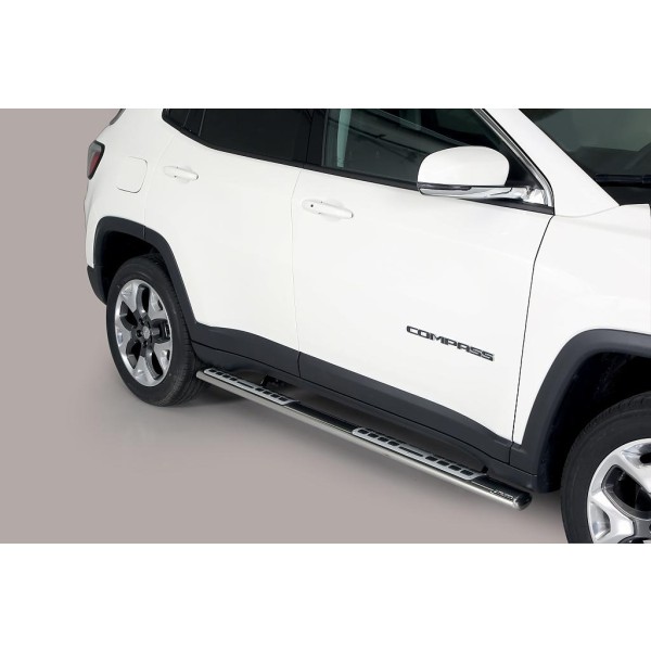 Nerez bočné dizajnové nášľapy JEEP Compass II