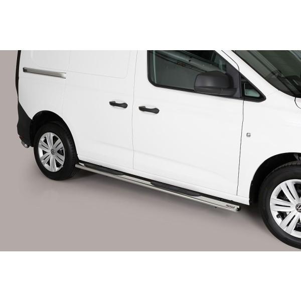 oválne bočné nášľapy Misutonida so stúpadlami pre Volkswagen Caddy IV, od r.v. 2020-> , nerezové, 95x60mm