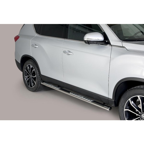 Nerez bočné dizajnové nášľapy SsangYong Rexton II Y400