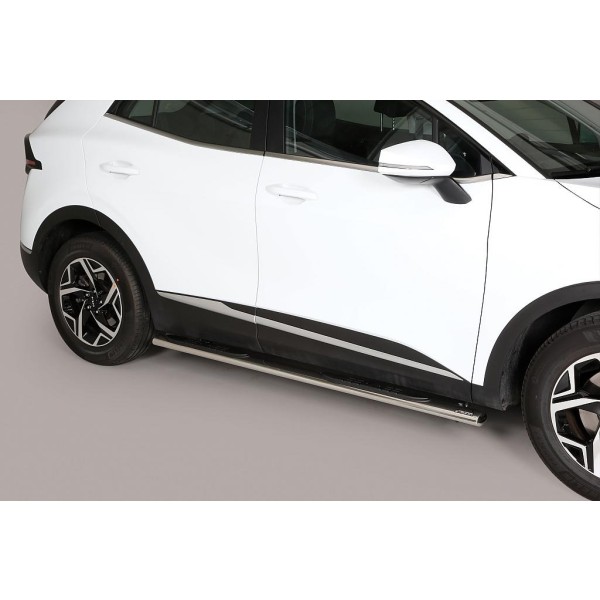  oválne bočné nášľapy Misutonida so stúpadlami pre Kia Sportage V, od r.v. 2022-, nerezové, 95x60mm 