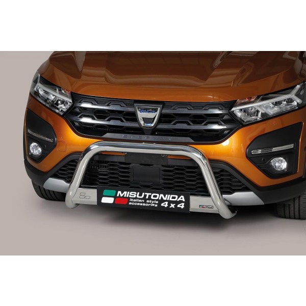 DACIA SANDERO STEPWAY III nerezový predný ochranný rám 63mm