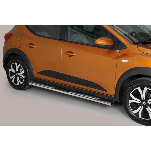 Nerez bočné dizajnové nášľapy DACIA SANDERO STEPWAY III