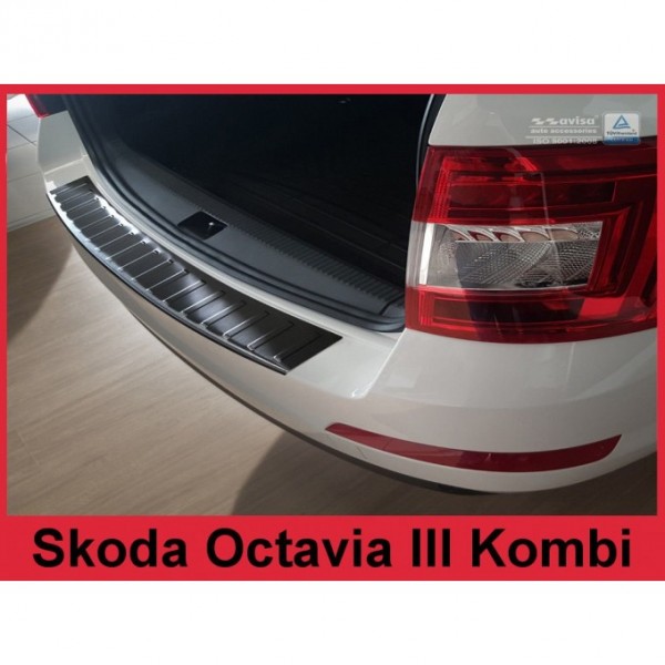 Škoda Octavia III combi 13-16 - lišta hrany kufra čierna leštená