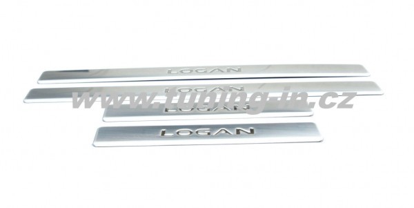 Dacia Logan - NEREZ chrom prahové lišty OMSA
