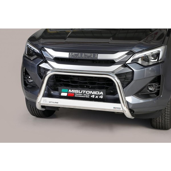 Isuzu D-MAXX III facelift nerezový predný ochranný rám 63mm