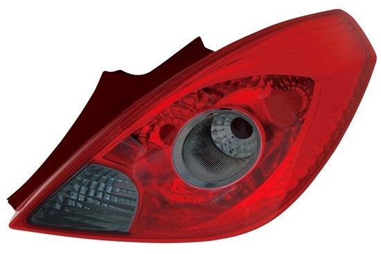 Opel Corsa D - Zadné svetlá Červené-dymové