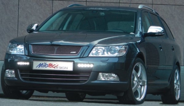 Škoda Octavia II facelift - Maska s nerez mriežkou