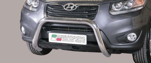 Hyundai Santa-Fe II FL - Nerezový predný ochranný rám 76mm
